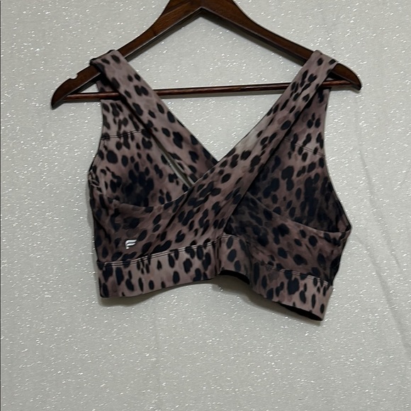Leopard Print Women's Leggings and Sports Bra Set. Size Large - Picture 3 of 8